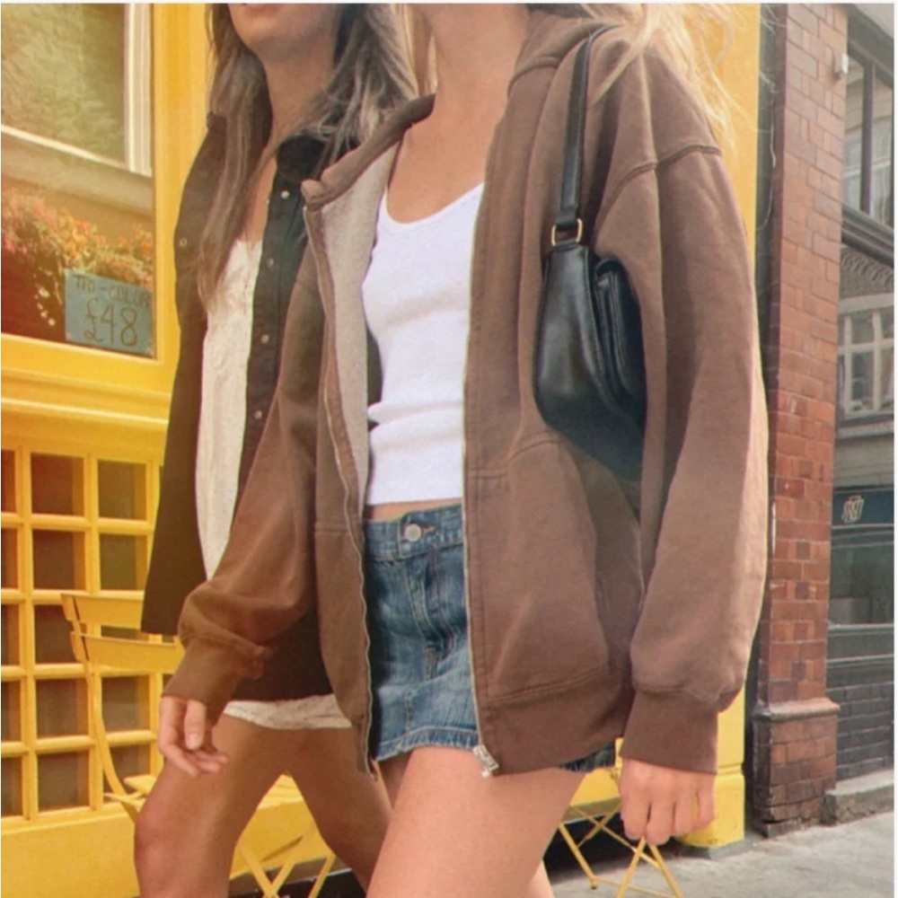 Brandy Oversized Brown Christy Hoodie